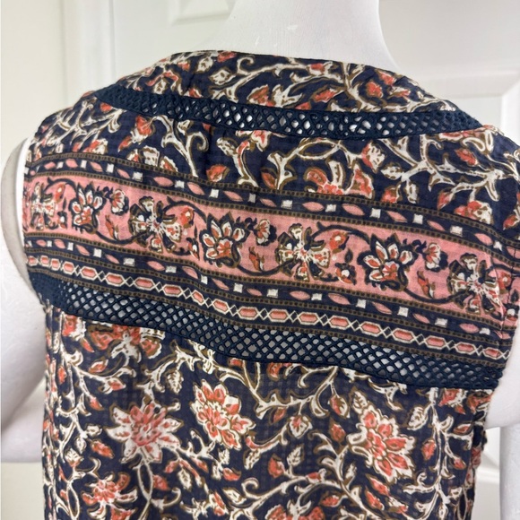 VERONICA BEARD
Leanna Sleeveless Ruffle Minidress In Moonlit Ocean Multi Small. - Picture 12 of 17